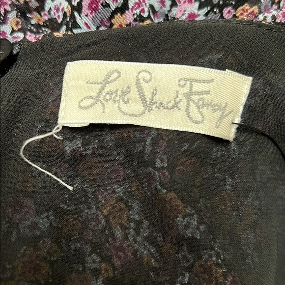 Love shack fancy off the shoulder, a-line floral print dress - Picture 5 of 8